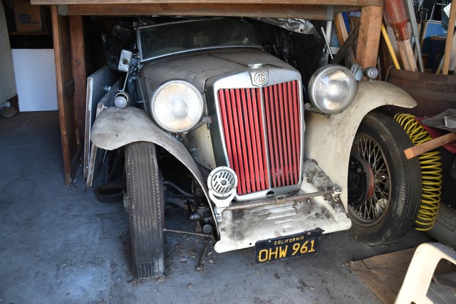 MG TC Garage find Southern California