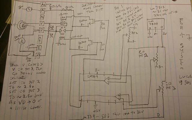 Lucas 9 post regulator replacement schematic